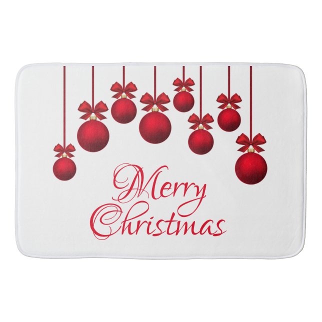 Tapete De Banheiro Enfeites de natal (Frente)
