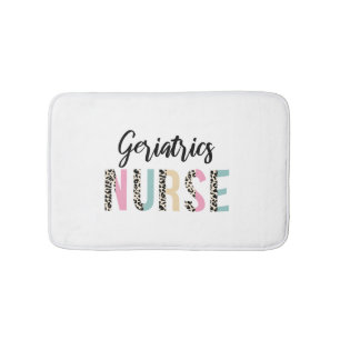 Tapete De Banheiro Enfermeira Geriatria Design Leopardo Cute - Presen