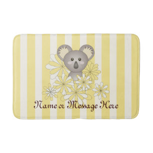 Tapete De Banheiro Enfermeiro Amarelo Cute Koala  Crianças