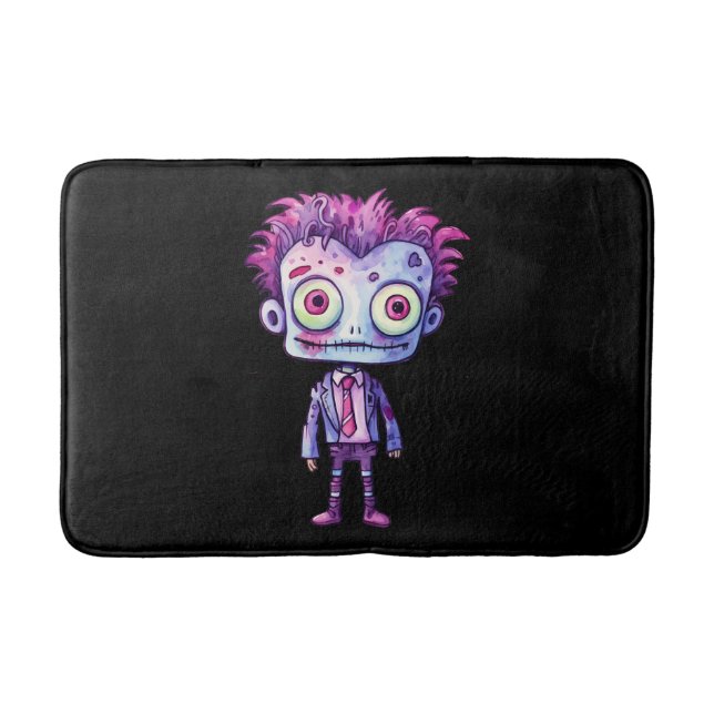 Tapete De Banheiro Engraçado Frankenstein Monster Halloween (Frente)