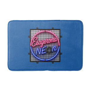 Tapete De Banheiro Esageroma Neon - Design Retro Sintetizador dos Ano
