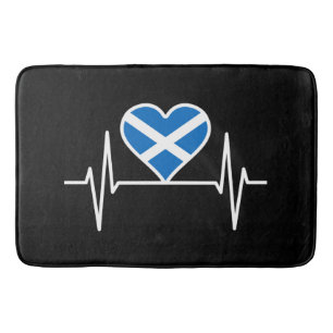 Tapete De Banheiro Escócia - Scotland Flag Heartbeat
