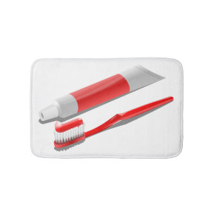 Tapete De Banheiro Escova De Dentes E Pasta De Dentes