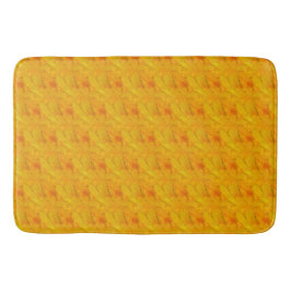 Tapete De Banheiro Esmagamento de Apricot Chic Floral Abstrato