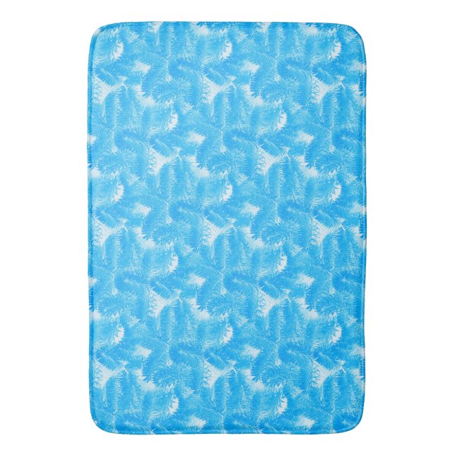 Tapete De Banheiro Espadilha Azul Céu (Frente Vertical)