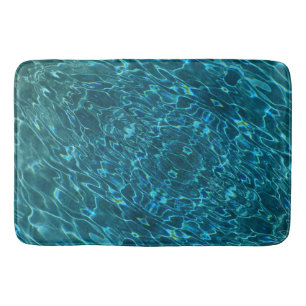 Tapete De Banheiro Espetáculo de águas salgadas do oceano azul Elegan