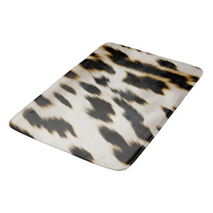 Tapete De Banheiro Espinho branco preto