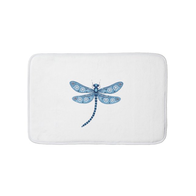 Tapete De Banheiro Espírito de Dragonfly em Floco de Neve (frente)