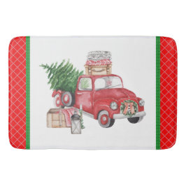 Tapete De Banheiro Espírito de uma velha árvore de caminhões de Natal