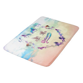 Tapete De Banheiro Espuma de Memória de Arte Abstrato Unicórica