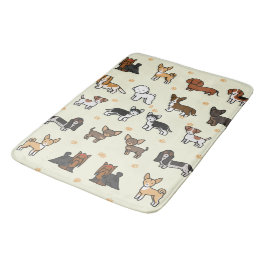 Tapete De Banheiro Espuma De Memória Suave Luxuriosa, Cães