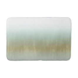 Tapete De Banheiro Espuma do Mar Dourado Branco Elegante Praia Modern
