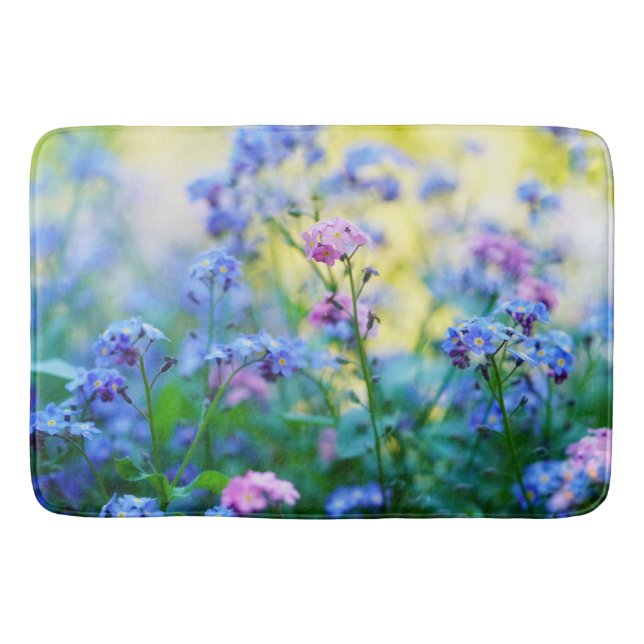 Tapete De Banheiro Esqueçam-me-não-flores (Frente)