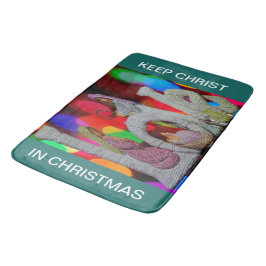 Tapete De Banheiro Essência do Natal Com Amor da Cena da Natividade