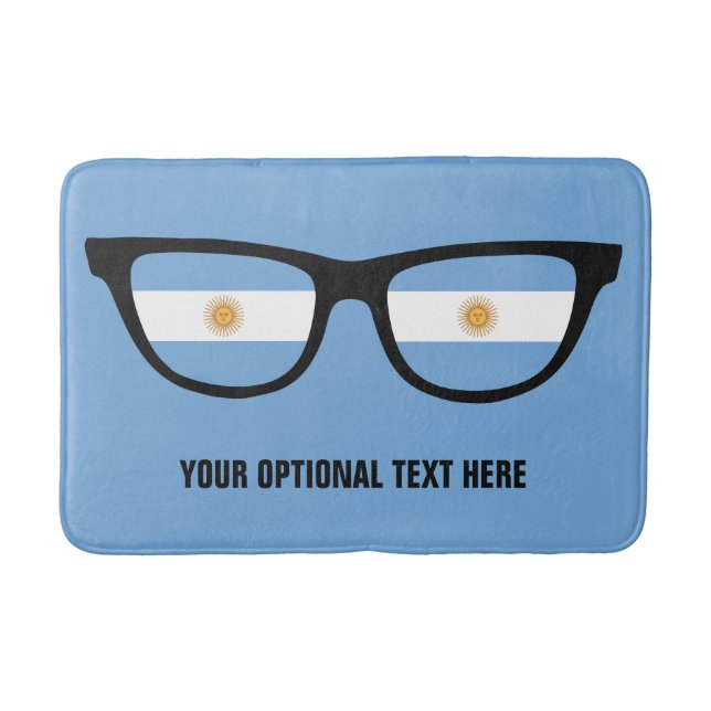Tapete De Banheiro Estacas de banho personalizadas do Argentina Shade (Frente)