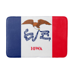 Tapete De Banheiro Estado de Iowa Flag Design