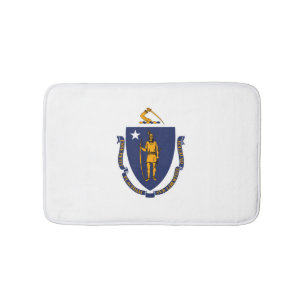 Tapete De Banheiro Estado de Massachusetts Flag Design