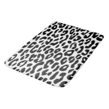 Estampa Clássica de Leopardo Preto e Branco