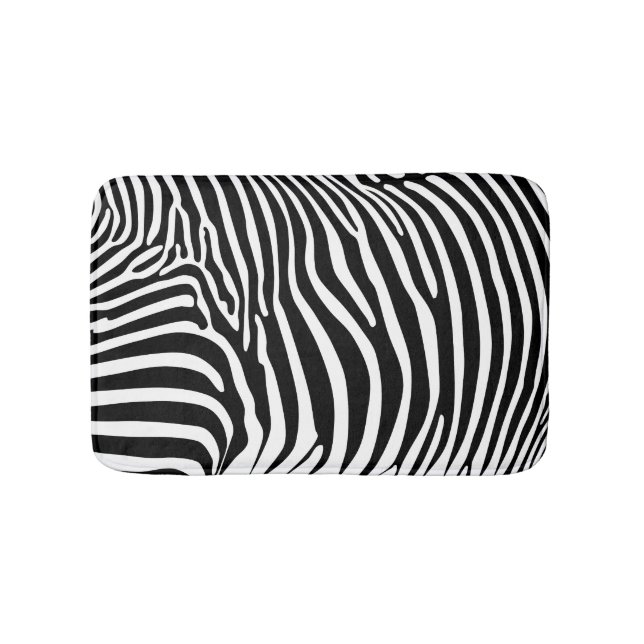 Tapete De Banheiro Estampa de Zebra (frente)