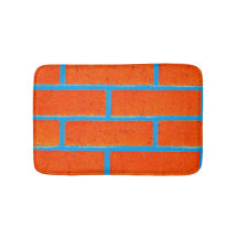 Esteira de banho da parede de tijolo