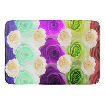 esteira de banho do rosa 3D multicolorido grande