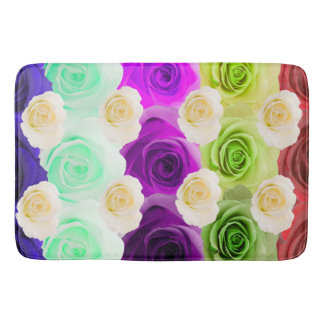 Tapete De Banheiro esteira de banho do rosa 3D multicolorido grande