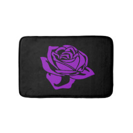 Tapete De Banheiro Esteira de banho do rosa e do preto do roxo