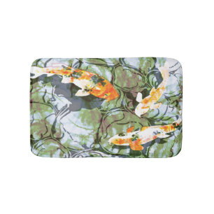 Tapete De Banheiro Esteira de banho dos peixes de Koi