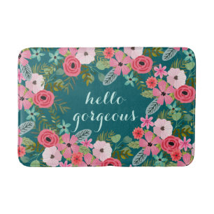 Tapete De Banheiro Esteira de banho personalizada olá! lindo