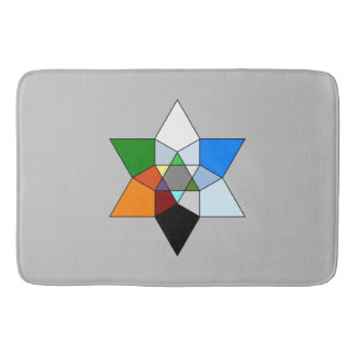 Tapete De Banheiro Esteira de banho prismático do Fractal