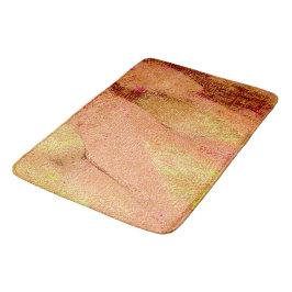 Tapete De Banheiro Estilo de couro enrugado com tinta vestida, salmão