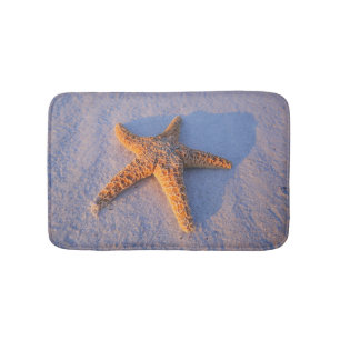 Tapete De Banheiro Estrela do mar na areia branca