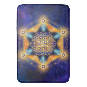 Tapete De Banheiro Estrela Merkaba - Geometria Sagrada