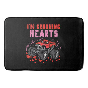 Tapete De Banheiro Eu Crush Hearts Monster Truck Toddler Boys Valenti
