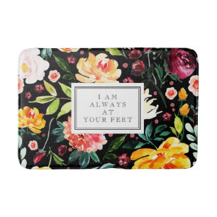 Tapete De Banheiro Eu estou sempre em seu teste padrão de flores