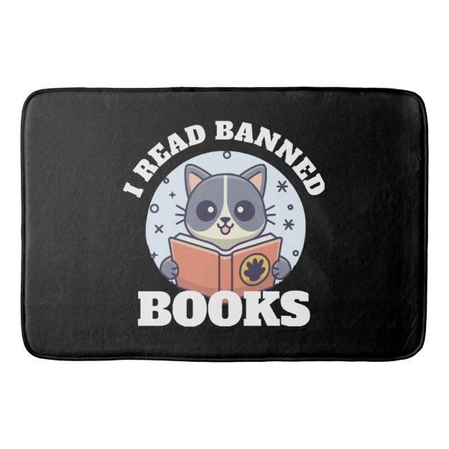 Tapete De Banheiro Eu leio livros proibidos (Frente)
