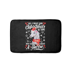 Tapete De Banheiro Eu Quero Uma Camisa De Cavalo De Natal