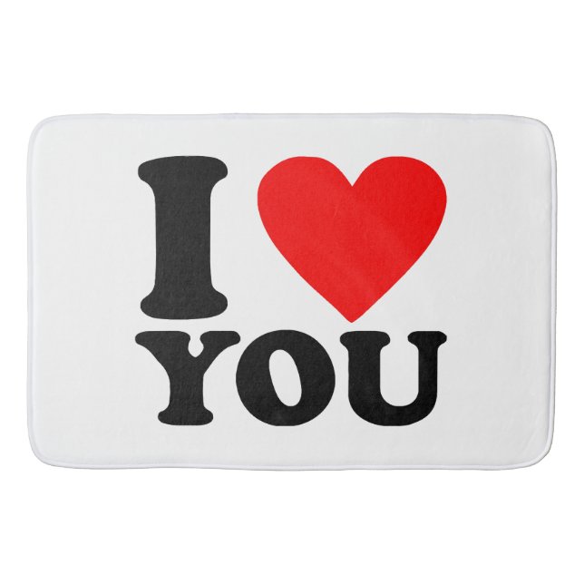 Tapete De Banheiro Eu Te Amo (Frente)