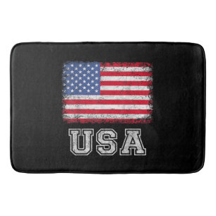 Tapete De Banheiro EUA Bandeira Patriótica Americana Para Homens Meni