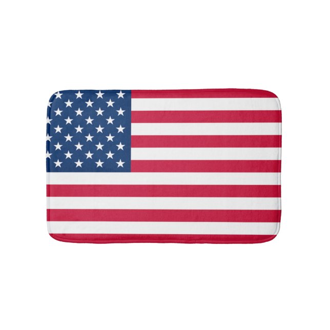 Tapete De Banheiro EUA Flag Bath Mat Estados Unidos da América (frente)