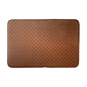 Tapete De Banheiro Exame de Padrão de Diamondplate de Cobre