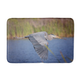 Tapete De Banheiro Excelente Blue Heron em voo
