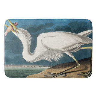 Tapete De Banheiro Excelente White Heron, 1835, The Birds of America