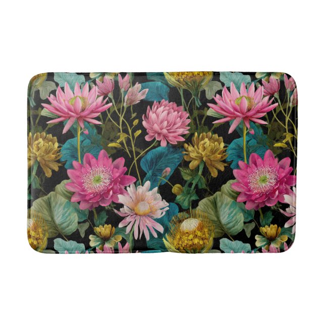 Tapete De Banheiro Exotic Jungle Pattern BOHO Tropical Aesthetic  (Frente)