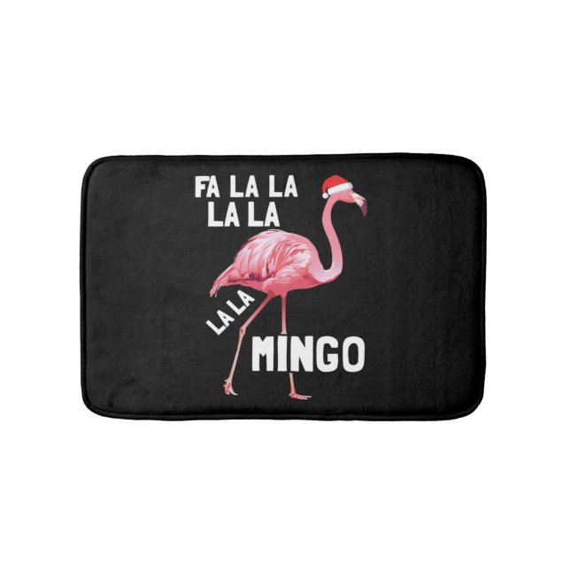 Tapete De Banheiro Fa La Flamingo Natal Feliz Xmas (frente)