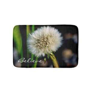 Tapete De Banheiro Faça um desejo, acredite, Dandelion Bath Mat