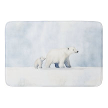 Família de ursos polares do Ártico