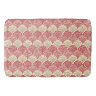 Tapete De Banheiro Fans Pink Mid-Century