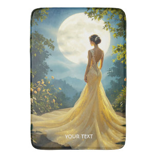 Tapete De Banheiro Fantasia Garota Bonita Vestido Amarelo