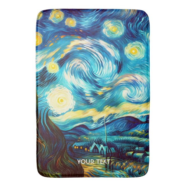 Tapete De Banheiro Fantasy Cute Van Gogh Inspirou (Frente Vertical)
